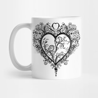 AI Art | Fancy Heart Mug